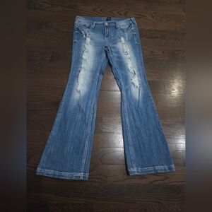 Ariya Jeans Women's Blue Distressed Jeans Sz.13/14
